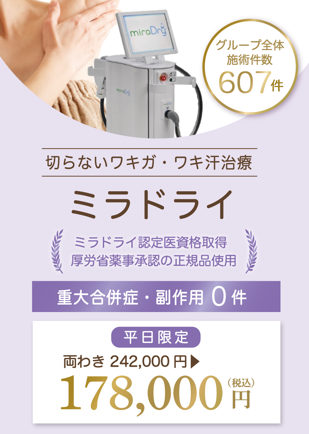 ミラドライ｜大阪・吹田で切らないワキガ治療｜江坂駅前花ふさ皮ふ科